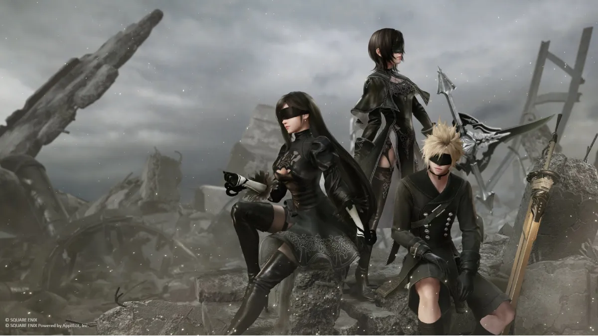 Square Enix เปิดตัวคอสตูม 9S สำหรับ Cloud ในอีเวนต์ NieR: Automata ของ FFVII Ever Crisis